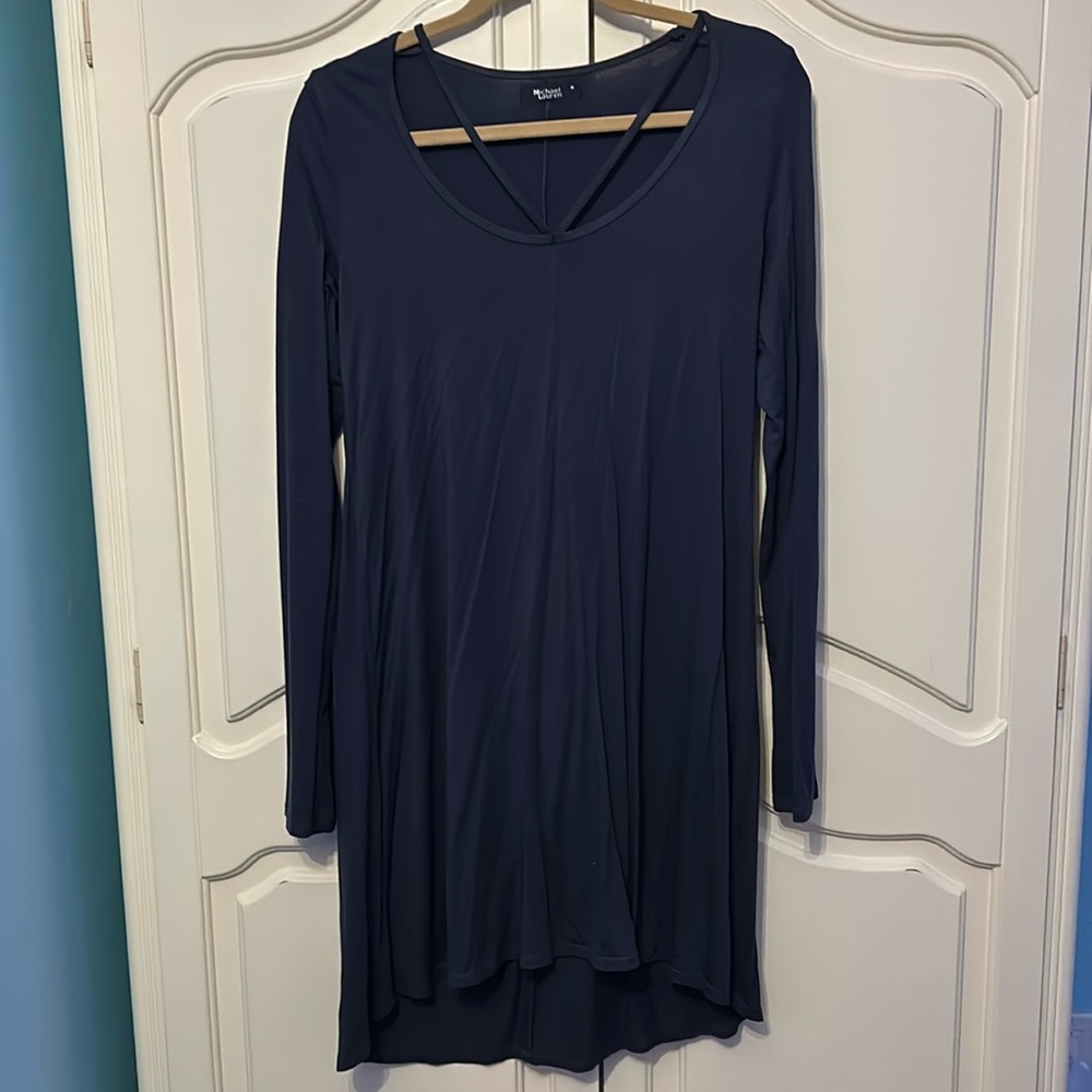 Micheal Lauren Grey T- Shirt Dress Size Medium